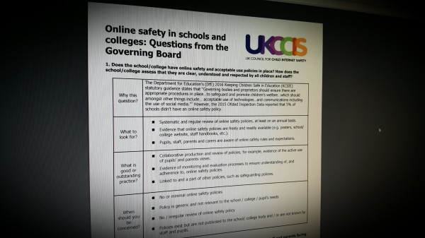 Online safety in schools and colleges: Questions for the Governing Board