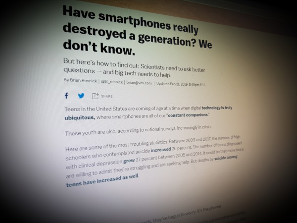 Have smartphones really destroyed a generation? We don’t know.