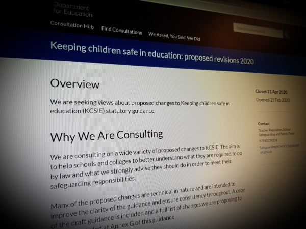 Keeping children safe in education: proposed revisions 2020 and Consultation