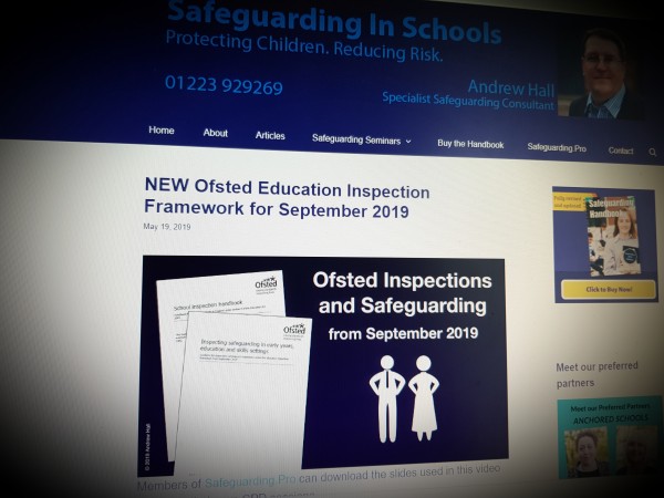 NEW Ofsted Education Inspection Framework for September 2019