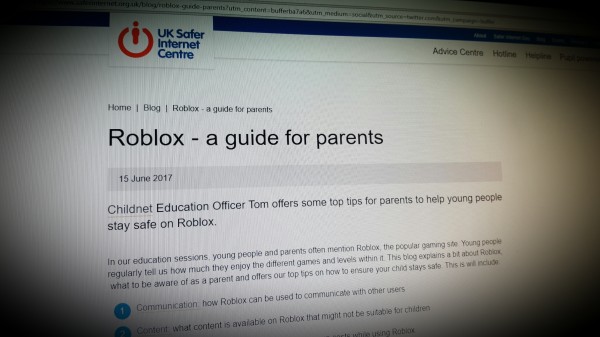 Roblox A Guide For Parents Simfin Esafety Safeguarding And
