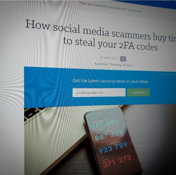 How social media scammers buy time to steal your 2FA codes