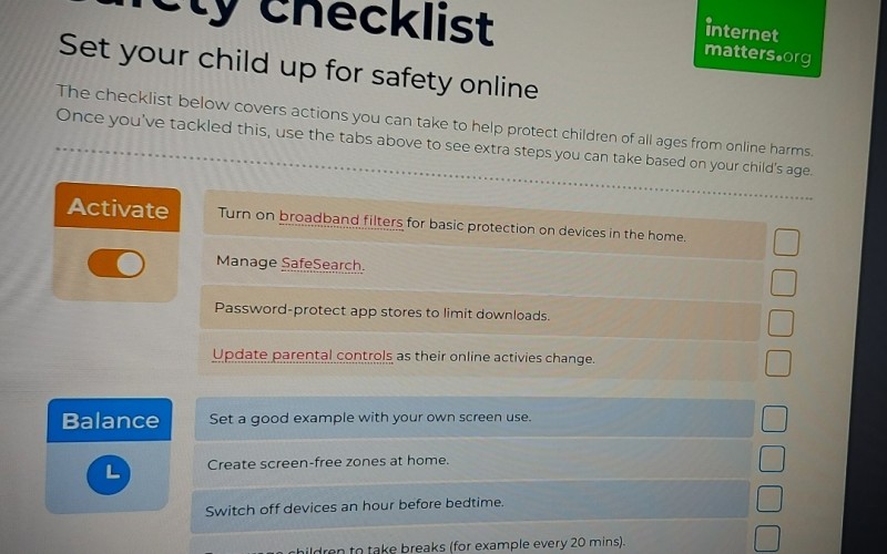 ABC. Set your child up for safety online