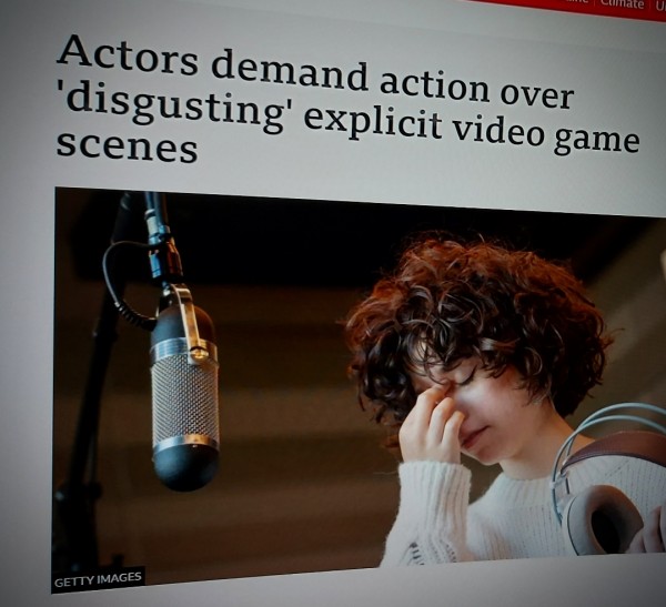 Actors demand action over 'disgusting' explicit video game scenes