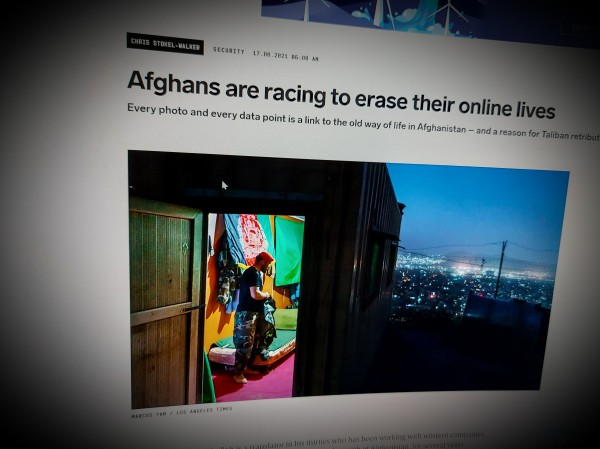 Afghans are racing to erase their online lives