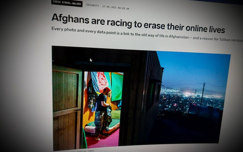 Afghans are racing to erase their online lives