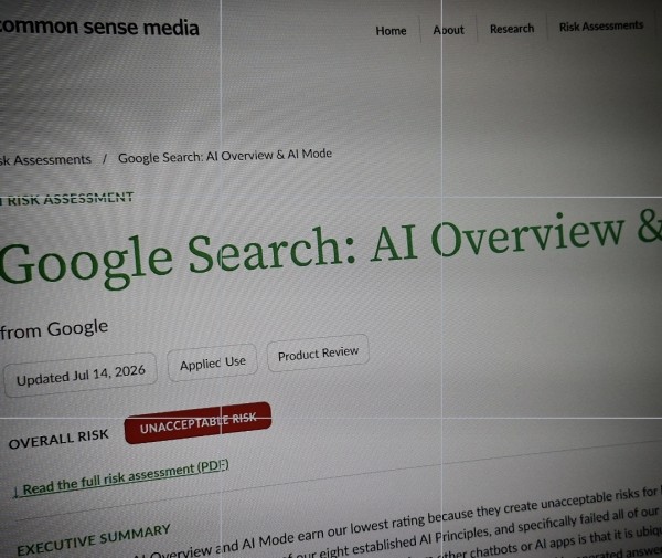 Google Search's AI Overview and AI Mode 'Unacceptable Risk' to Children