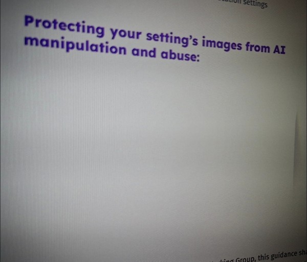 Protecting your setting’s images from AI manipulation and abuse: