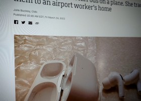 This woman left her AirPods on a plane. She tracked them to an airport worker’s home
