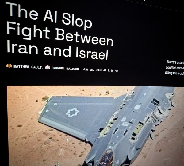 The AI Slop Fight Between Iran and Israel