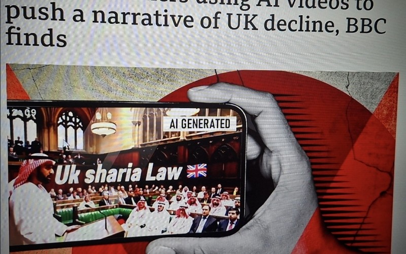 Overseas fakers using AI videos to push a narrative of UK decline