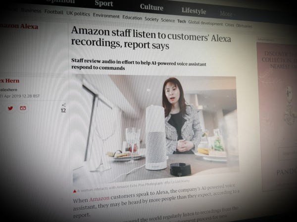 Amazon staff listen to customers' Alexa recordings, report says