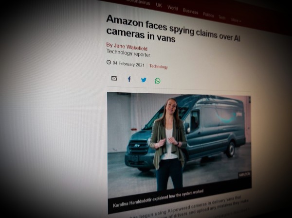 Amazon faces spying claims over AI cameras in vans