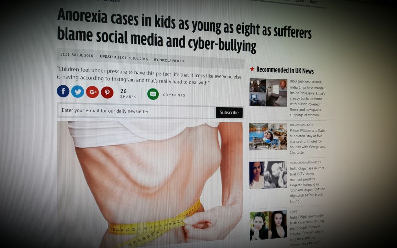 Anorexia cases in kids as young as eight as sufferers blame social media and cyber-bullying