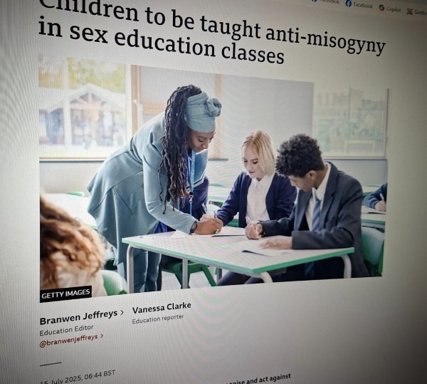 Children to be taught anti-misogyny in sex education classes