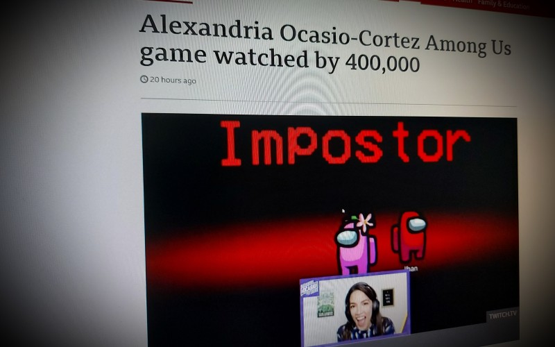 Alexandria Ocasio-Cortez Among Us game watched by 400,000