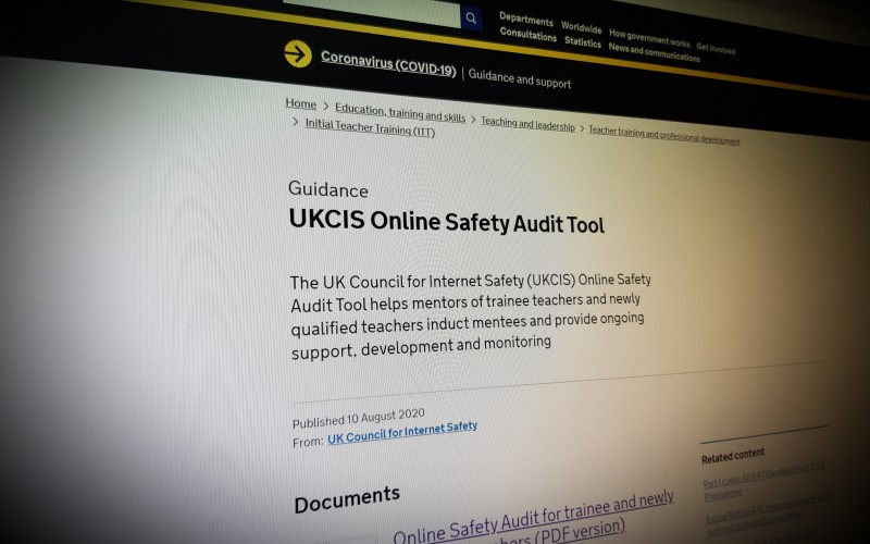 Online Safety Audit for Trainee & Newly Qualified Teachers