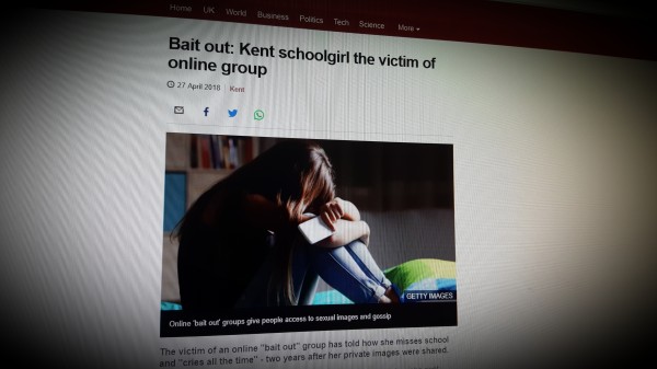 Bait out: Kent schoolgirl the victim of online group