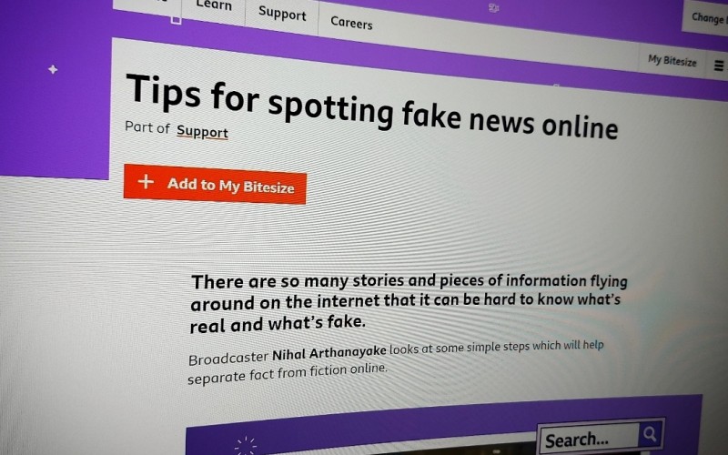 Tips for spotting fake news online