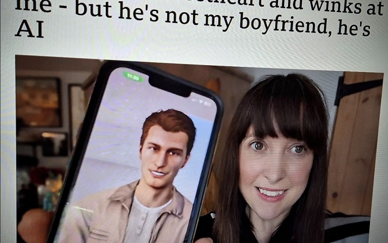 He calls me sweetheart and winks at me - but he's not my boyfriend, he's AI He calls me sweetheart and winks at me - but he's not my boyfriend, he's AI