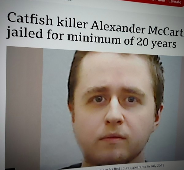 Catfish killer Alexander McCartney jailed for minimum of 20 years