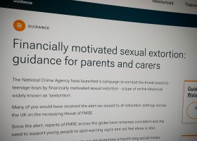 Financially motivated sexual extortion: guidance for parents and carers