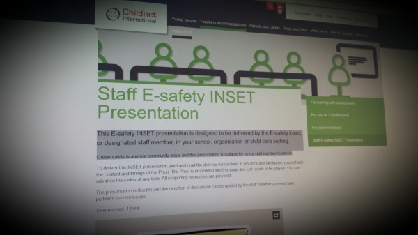 Childnet Staff E-safety INSET Presentation