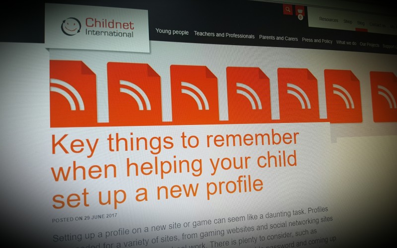 Key things to remember when helping your child set up a new profile