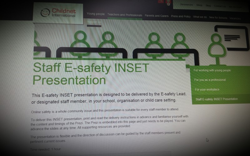 Esafety Inset Resource by Childnet