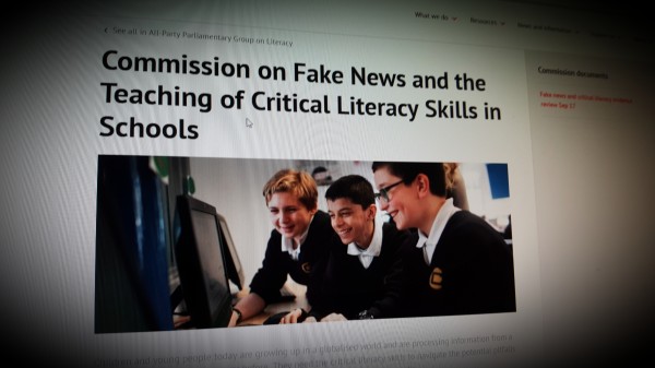 The Commission on Fake News and the Teaching of Critical Literacy Skills in Schools 