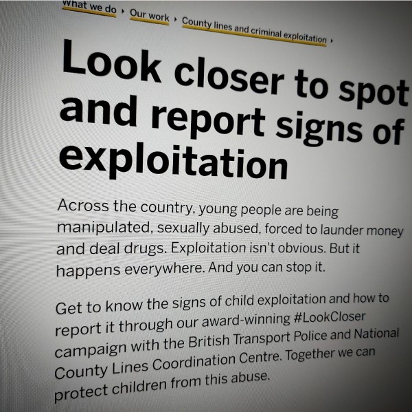 Look closer to spot and report signs of exploitation