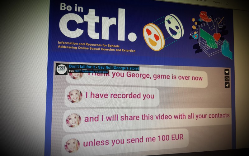 Be in ctrl. Information and resources for schools addressing online sexual coercion and extortion