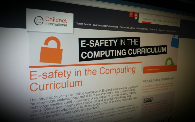 Resources for teaching esafety in the computing curriculum