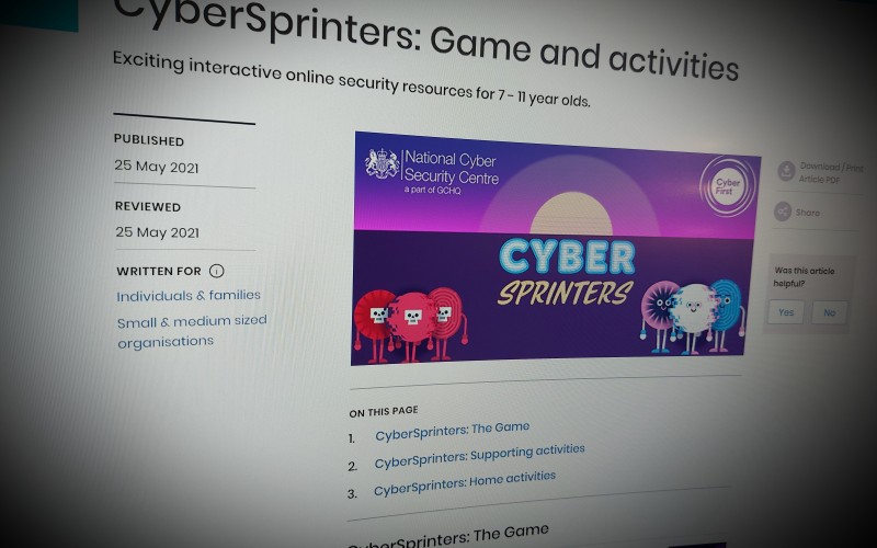 CyberSprinters: Game and activities