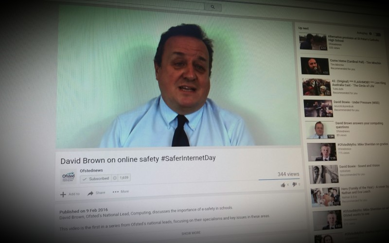 David Brown HMI on online safety and Ofsted inspection
