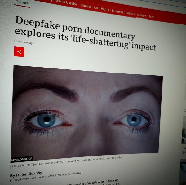 Deepfake porn documentary explores its 'life-shattering' impact