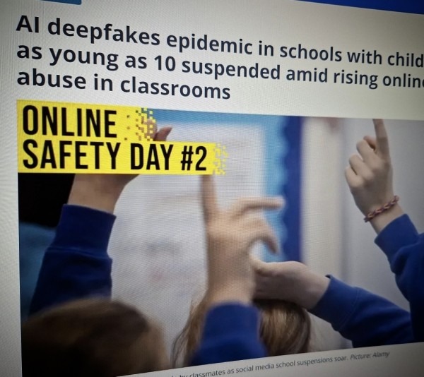 AI deepfakes epidemic in schools with children as young as 10 suspended 