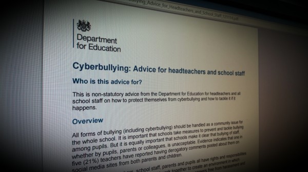 Cyberbullying: advice for headteachers and school staff