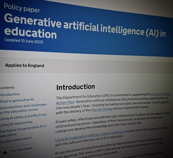 Generative artificial intelligence (AI) in education - policy paper