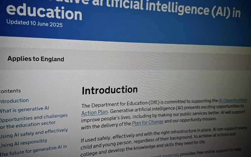 Generative artificial intelligence (AI) in education - policy paper