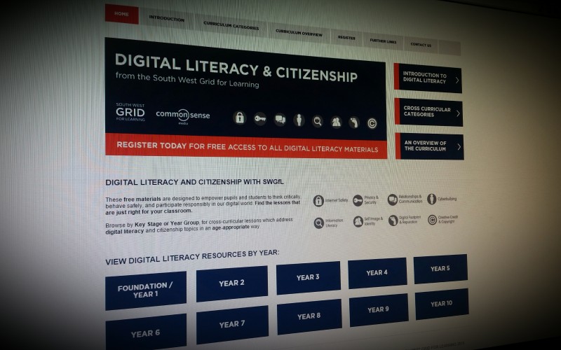 Digital literacy and citizenship teaching resources