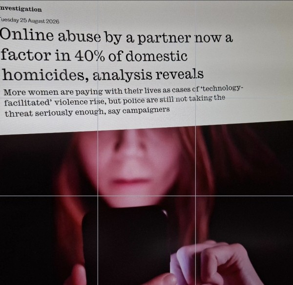 Online abuse by a partner now a factor in 40% of domestic homicides