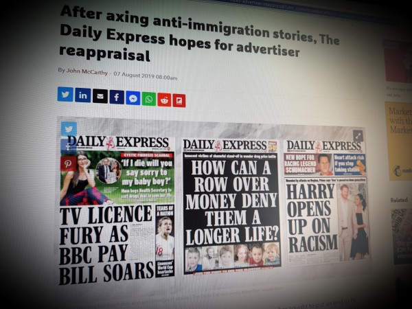 After axing anti-immigration stories, The Daily Express hopes for advertiser reappraisal