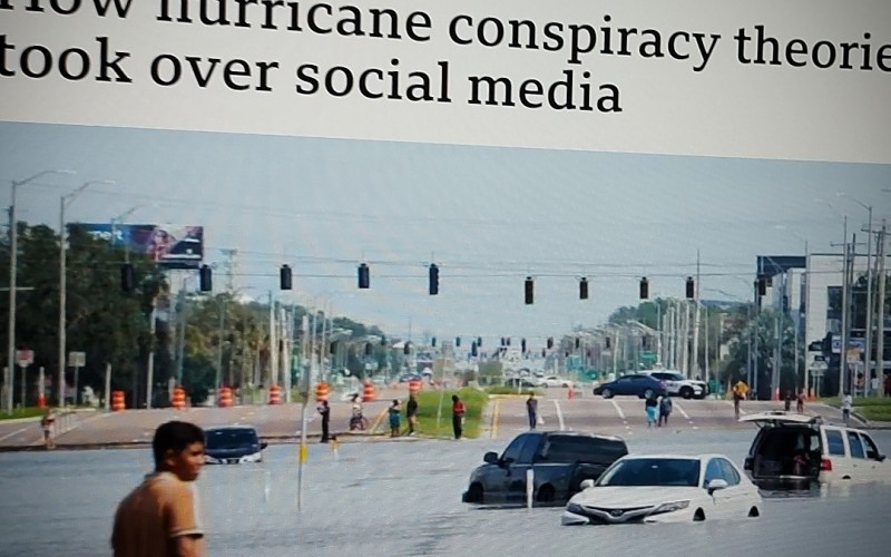 How hurricane conspiracy theories took over social media