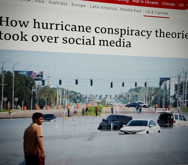 How hurricane conspiracy theories took over social media