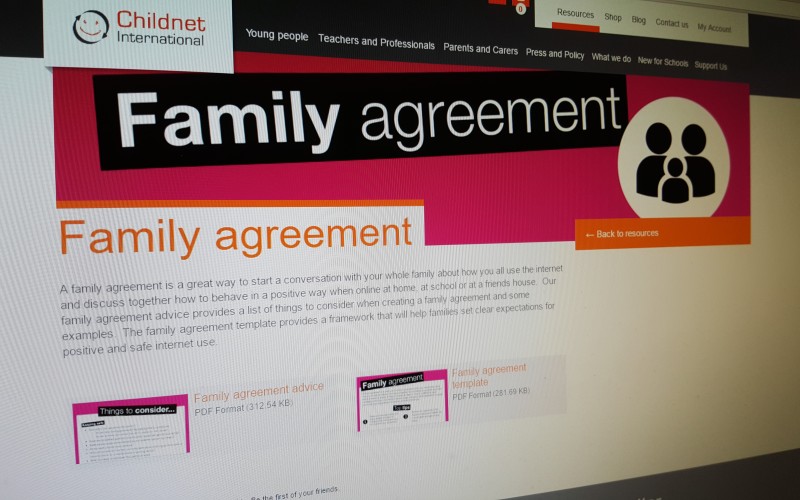 Family agreement - Childnet