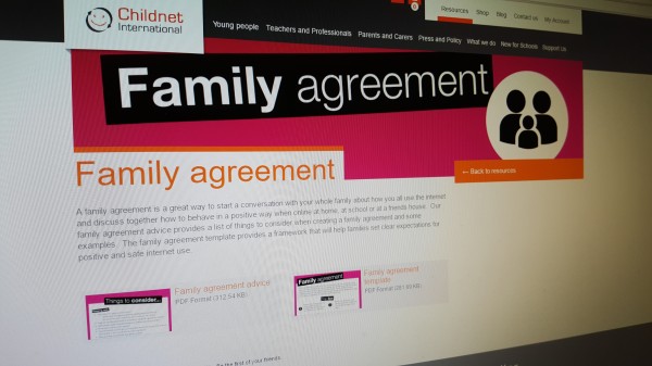Family agreement - Childnet