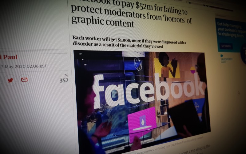 Facebook to pay $52m for failing to protect moderators from 'horrors' of graphic content