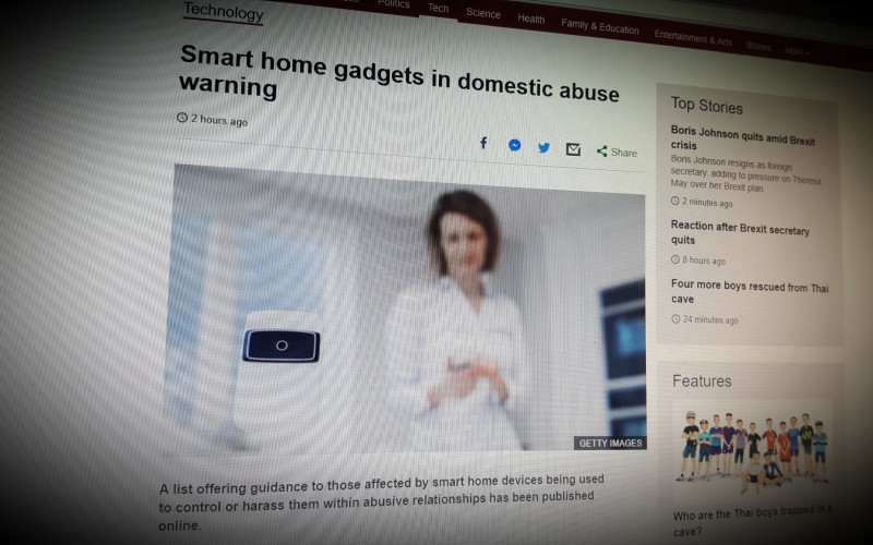 Smart home gadgets in domestic abuse warning