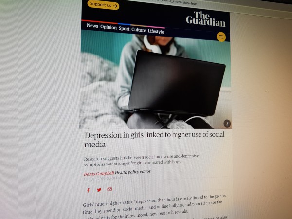 Depression In Girls Linked To Higher Use Of Social Media Simfin Esafety Safeguarding And